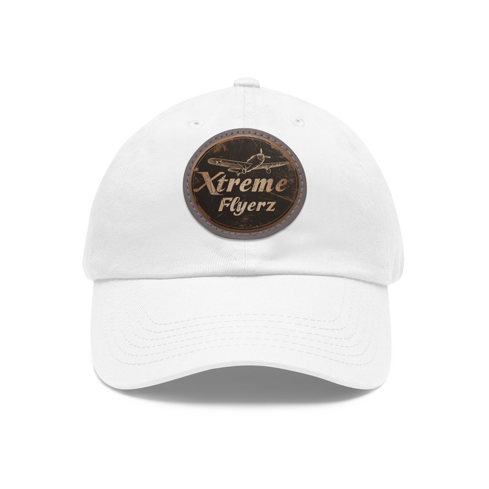 Xtreme Flyerz Vintage Airplane ~ Dad Hat with Leather Patch